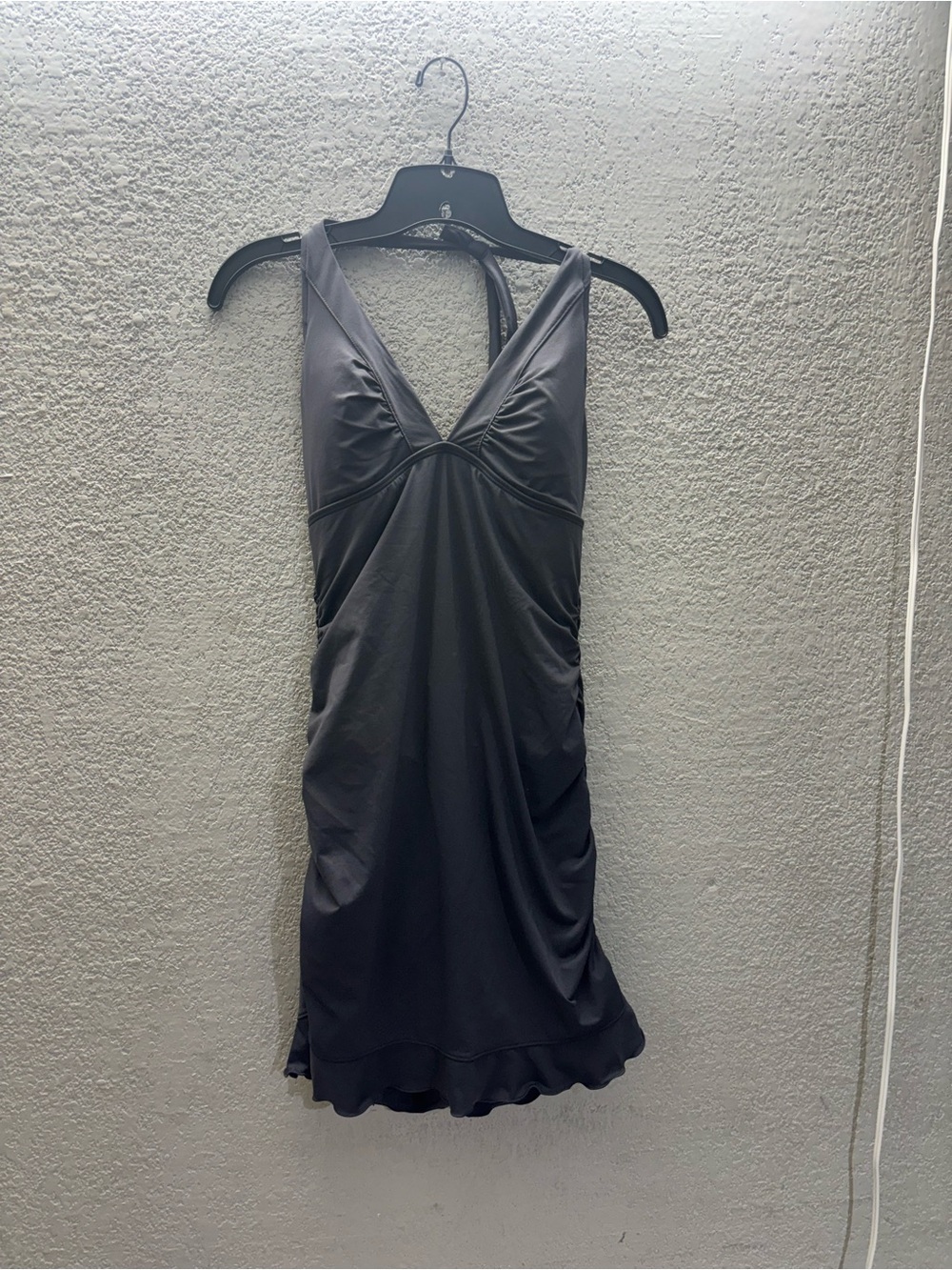 Athleta Coral and Black V-Neck Swimdress